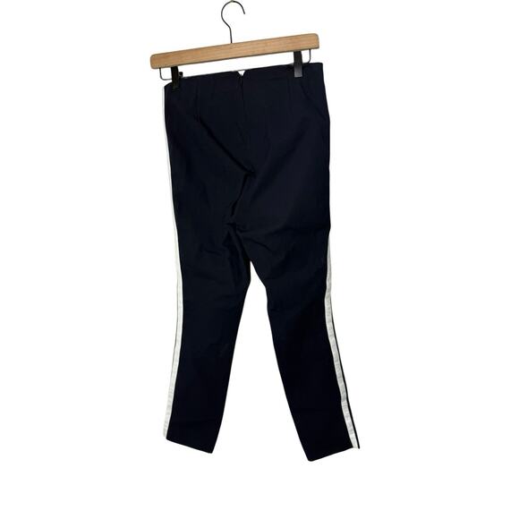 Rag & Bone Simone Slim Fit Hight Rise Side White Stripe Stretch Navy Pants Sz 4 - Picture 2 of 3